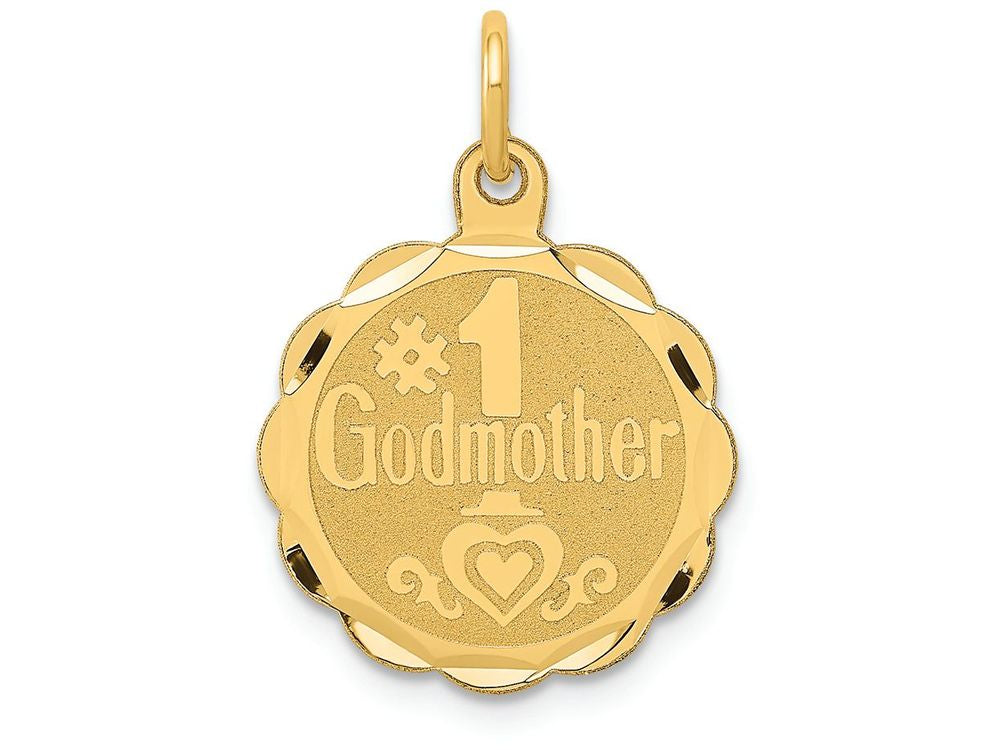 FJC Finejewelers 14k Yellow Gold #1 Godmother Charm