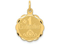FJC Finejewelers 14k Yellow Gold #1 Godmother Charm