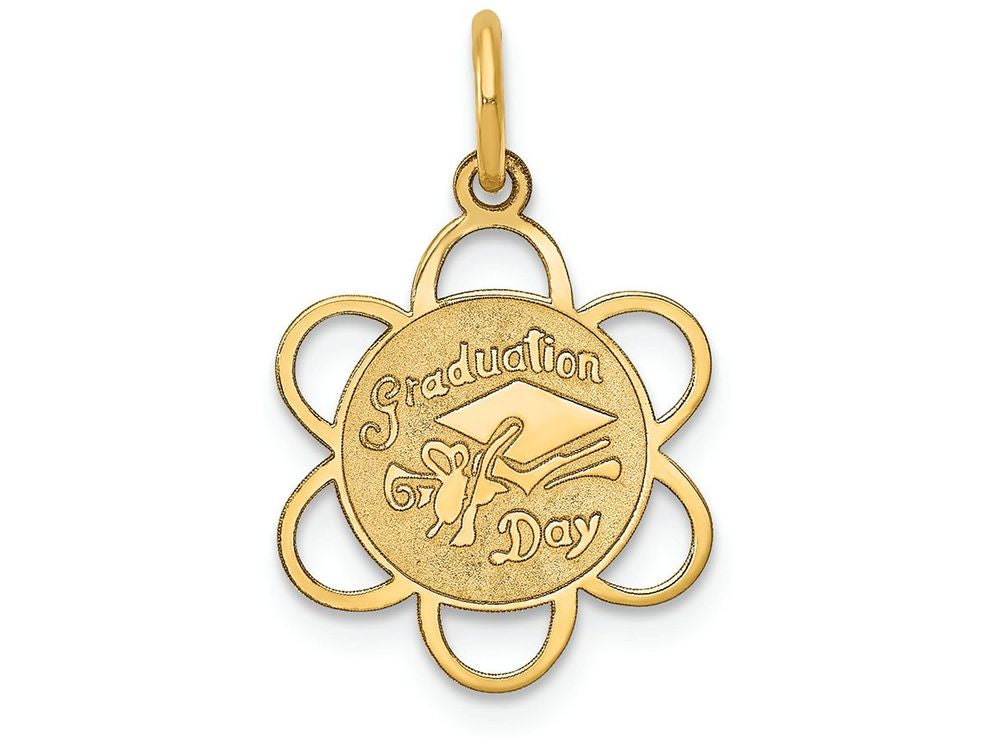 FJC Finejewelers 14k Yellow Gold Graduation Day Charm 15 x 21mm