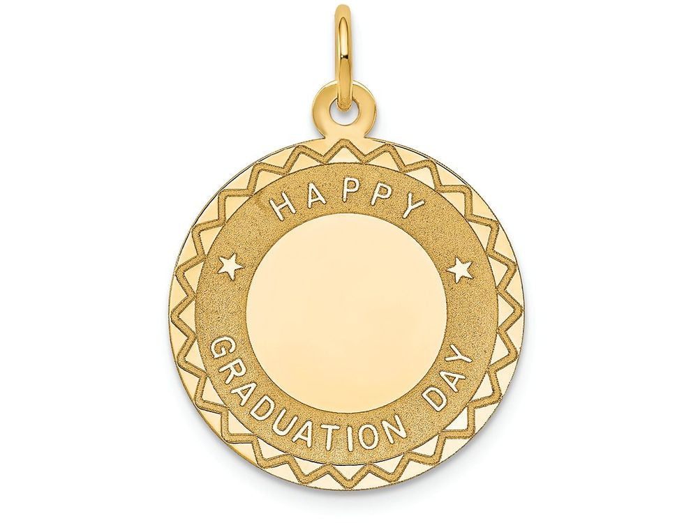 FJC Finejewelers 14k Yellow Gold Happy Graduation Day Charm