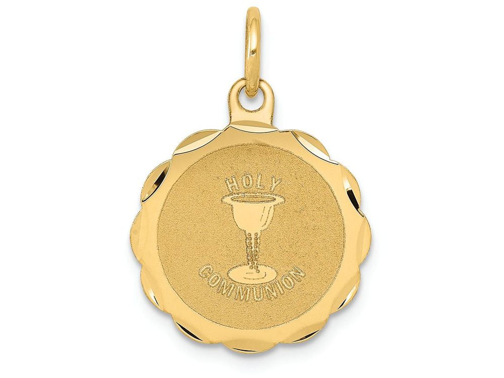 FJC Finejewelers 14k Yellow Gold Holy Communion Disc Charm