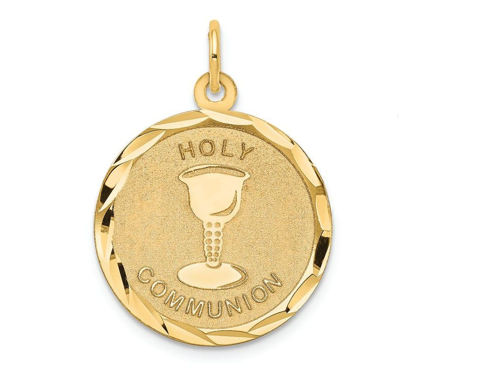 FJC Finejewelers 14k Yellow Gold Holy Communion Disc Charm