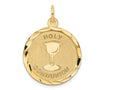 FJC Finejewelers 14k Yellow Gold Holy Communion Disc Charm