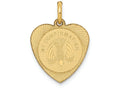 FJC Finejewelers 14k Yellow Gold My Confirmation Heart Disc Charm