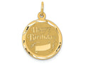 FJC Finejewelers 14k Yellow Gold Happy Birthday Charm