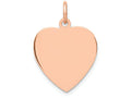 FJC Finejewelers 14k Rose Gold Heart Disc Charm