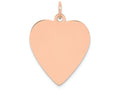 FJC Finejewelers 14k Rose Gold Heart Disc Charm
