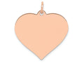 FJC Finejewelers 14k Rose Gold Heart Disc Charm
