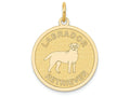 FJC Finejewelers 14k Yellow Gold Labrador Retriever Disc Charm