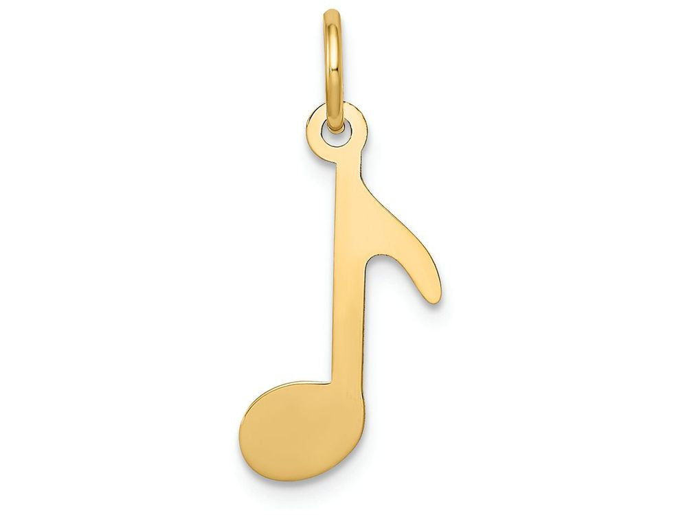 FJC Finejewelers 14k Yellow Gold Polished Musical Note Charm