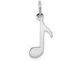 FJC Finejewelers 14k White Gold Polished Musical Note Charm