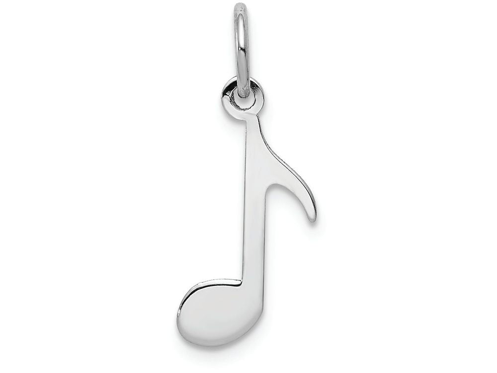 FJC Finejewelers 14k White Gold Polished Musical Note Charm