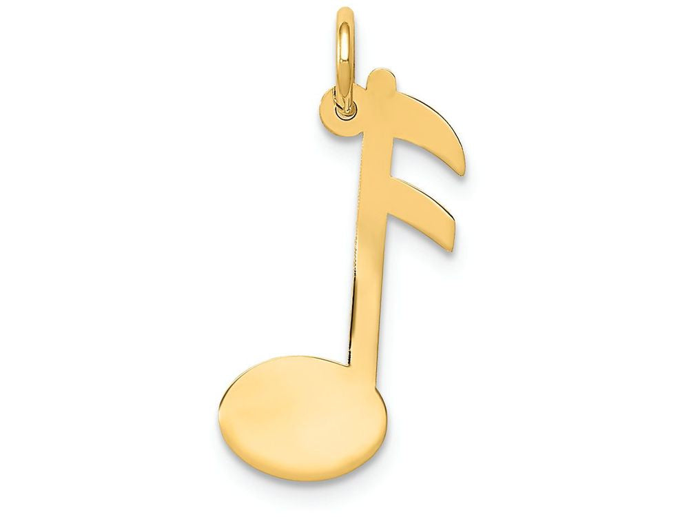FJC Finejewelers 14k Yellow Gold Polished Musical Note Charm