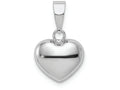 FJC Finejewelers 14k White Gold Heart Charm
