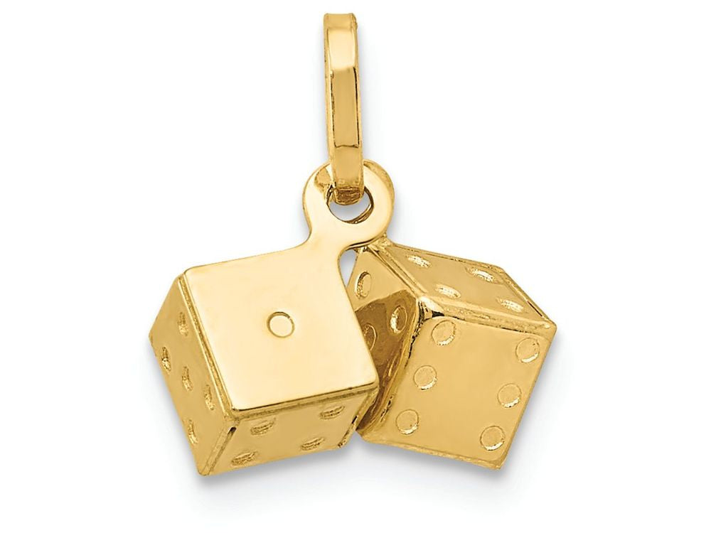 FJC Finejewelers 14k Yellow Gold Dice Charm