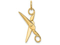 FJC Finejewelers 14k Yellow Gold Moveable Scissors Charm