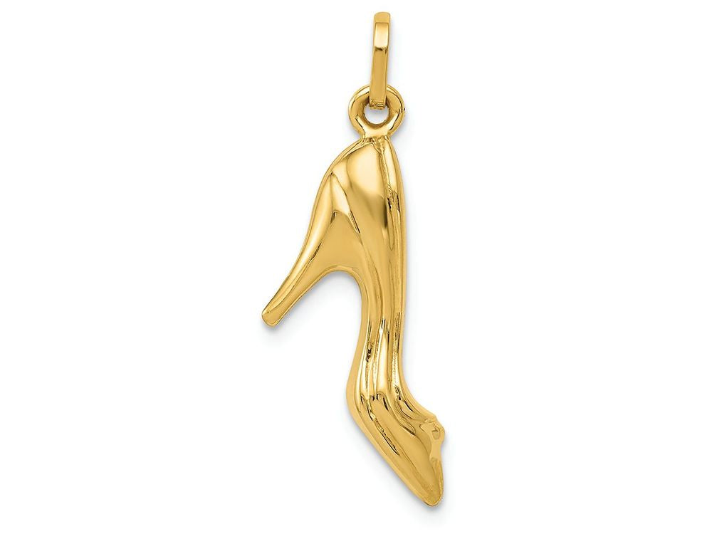 FJC Finejewelers 14k Yellow Gold High Heel Shoe Charm