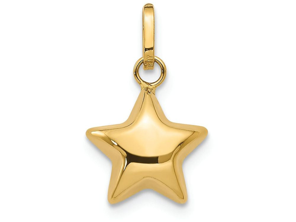 FJC Finejewelers 14k Yellow Gold Puffed Star Charm