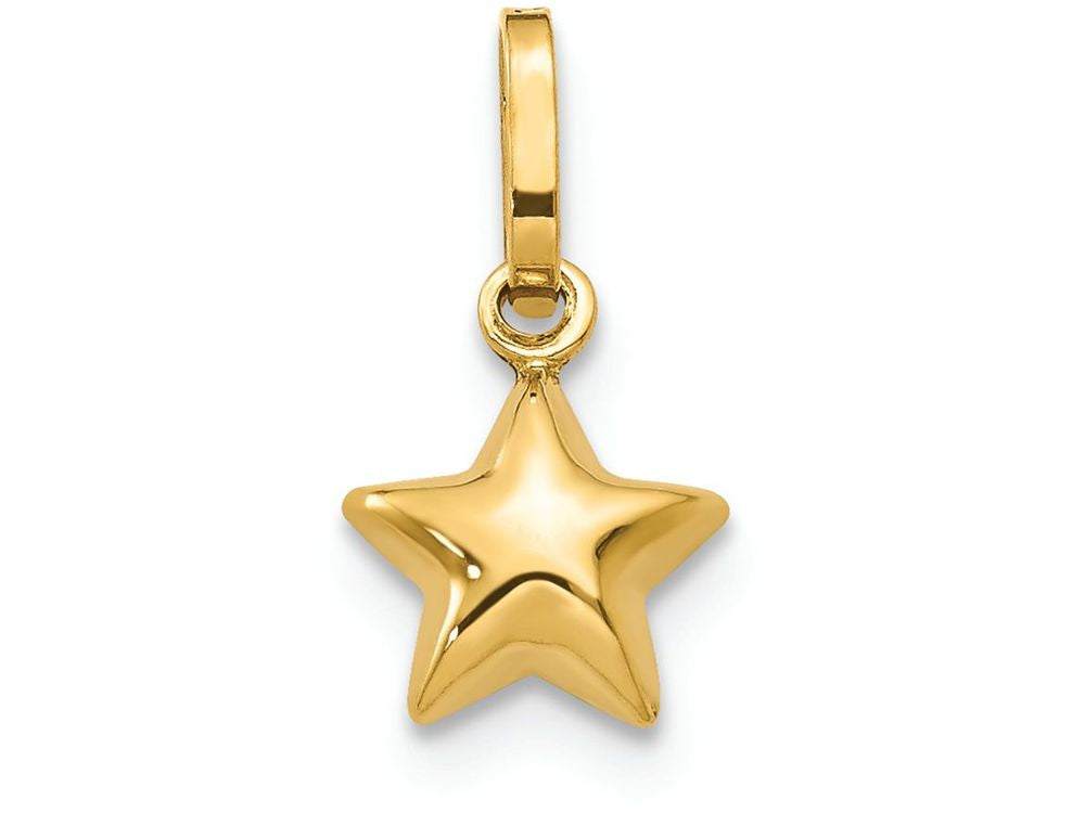 FJC Finejewelers 14k Yellow Gold Puffed Star Charm