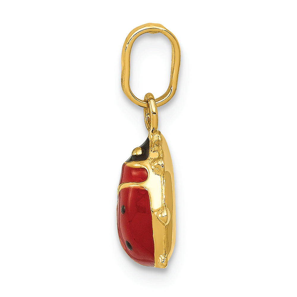 FJC Finejewelers 14k Yellow Gold Enameled Ladybug Charm