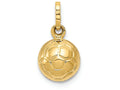 FJC Finejewelers 14k Yellow Gold 3d Soccer Ball Charm