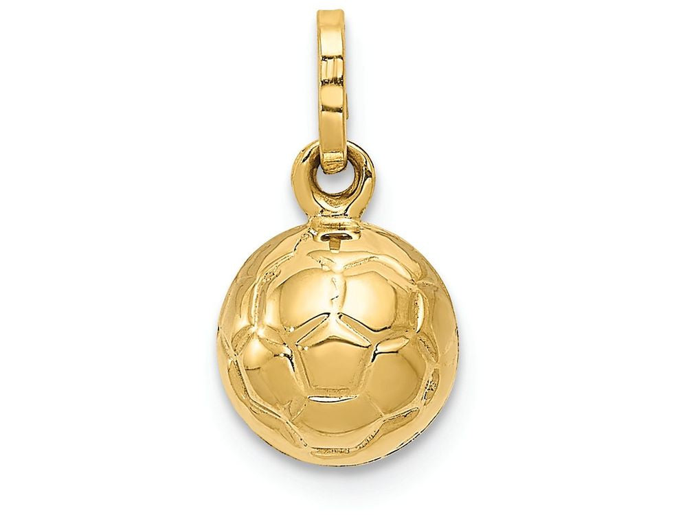 FJC Finejewelers 14k Yellow Gold 3d Soccer Ball Charm