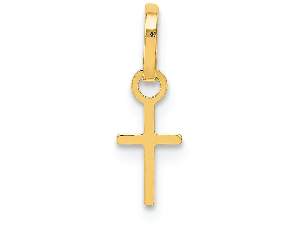 FJC Finejewelers 14k Yellow Gold Tiny Cross Charm