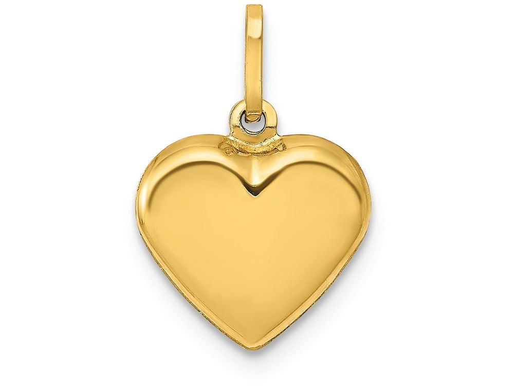 FJC Finejewelers 14k Yellow Gold Puffed Heart Charm
