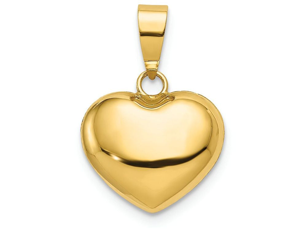 FJC Finejewelers 14k Yellow Gold Puffed Heart Charm