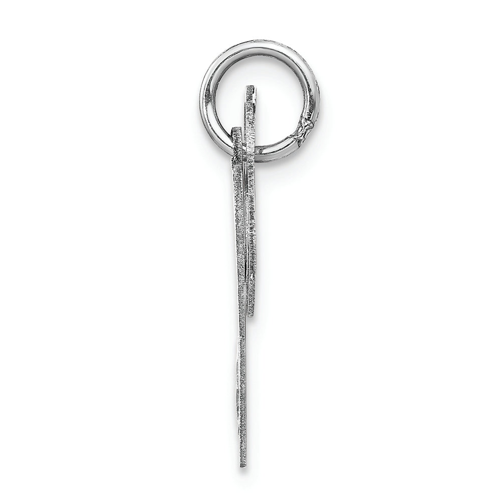 FJC Finejewelers 14k White Gold Polished Lock Key Charm