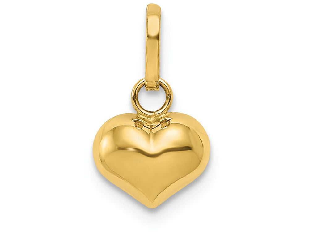 FJC Finejewelers 14k Yellow Gold Puffed Heart Charm