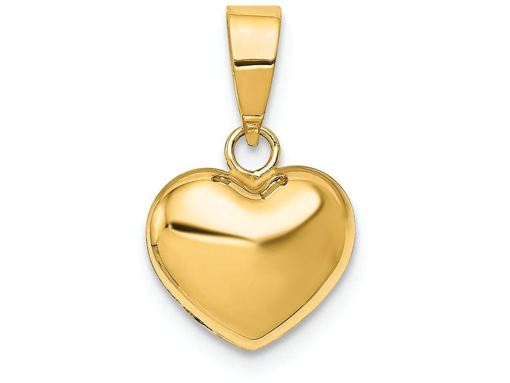 FJC Finejewelers 14k Yellow Gold Puffed Heart Charm