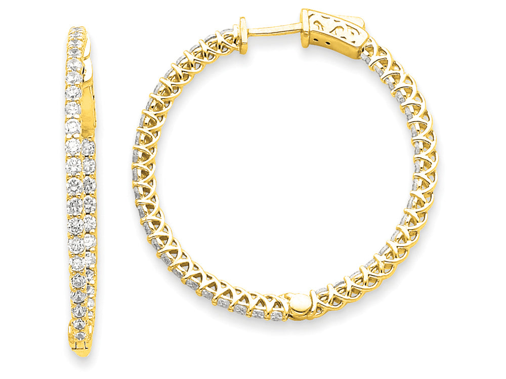FJC Finejewelers 14k Round Hoop W/saftey Clasp Earring Mountings