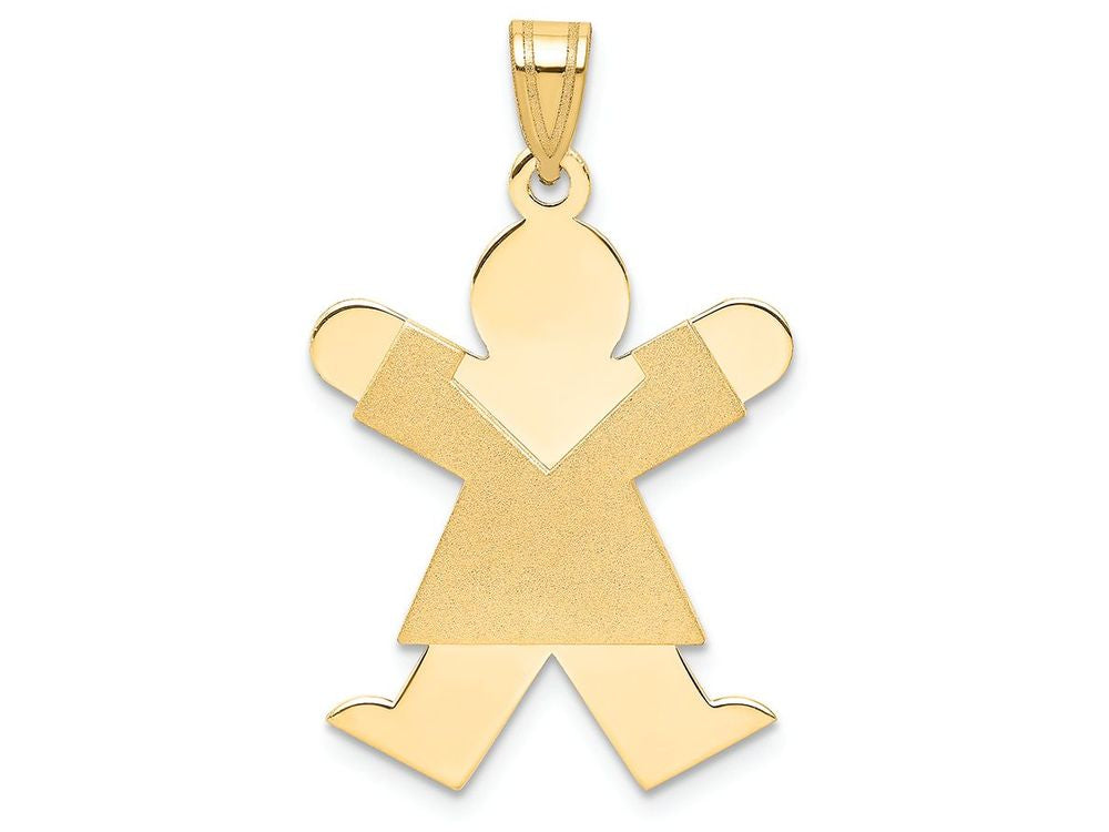 FJC Finejewelers 14k Yellow Gold Girl Charm