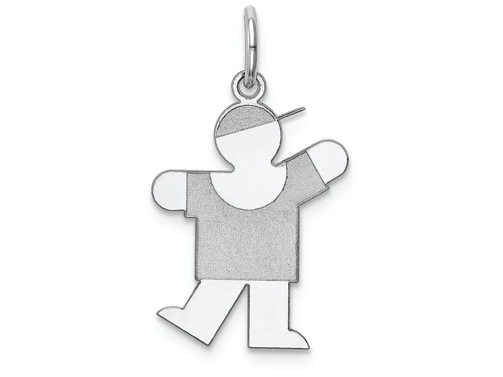 FJC Finejewelers 14k White Gold Kid Charm