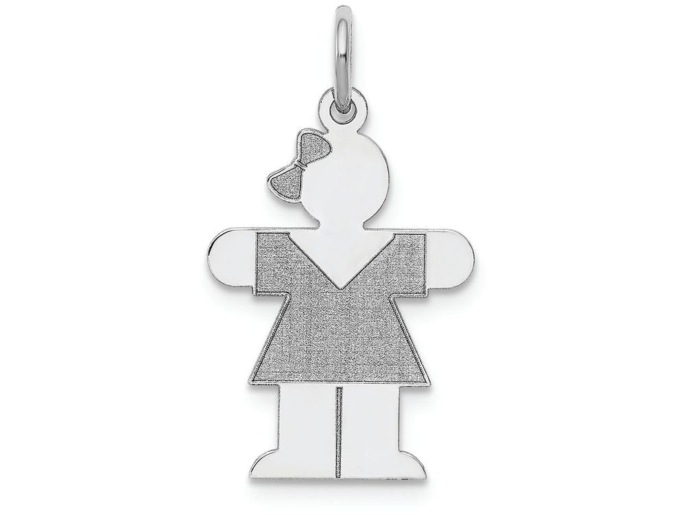 FJC Finejewelers 14k White Gold Kid Charm