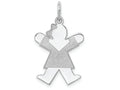 FJC Finejewelers 14k White Gold Kid Charm