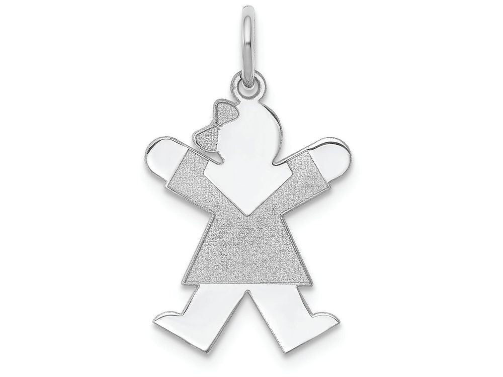 FJC Finejewelers 14k White Gold Kid Charm