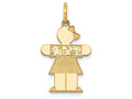 FJC Finejewelers 14k Yellow Gold Kid Charm