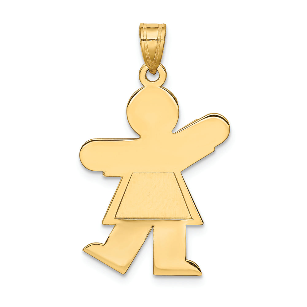 FJC Finejewelers 14k Yellow Gold Girl Charm