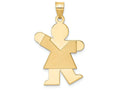 FJC Finejewelers 14k Yellow Gold Girl Charm