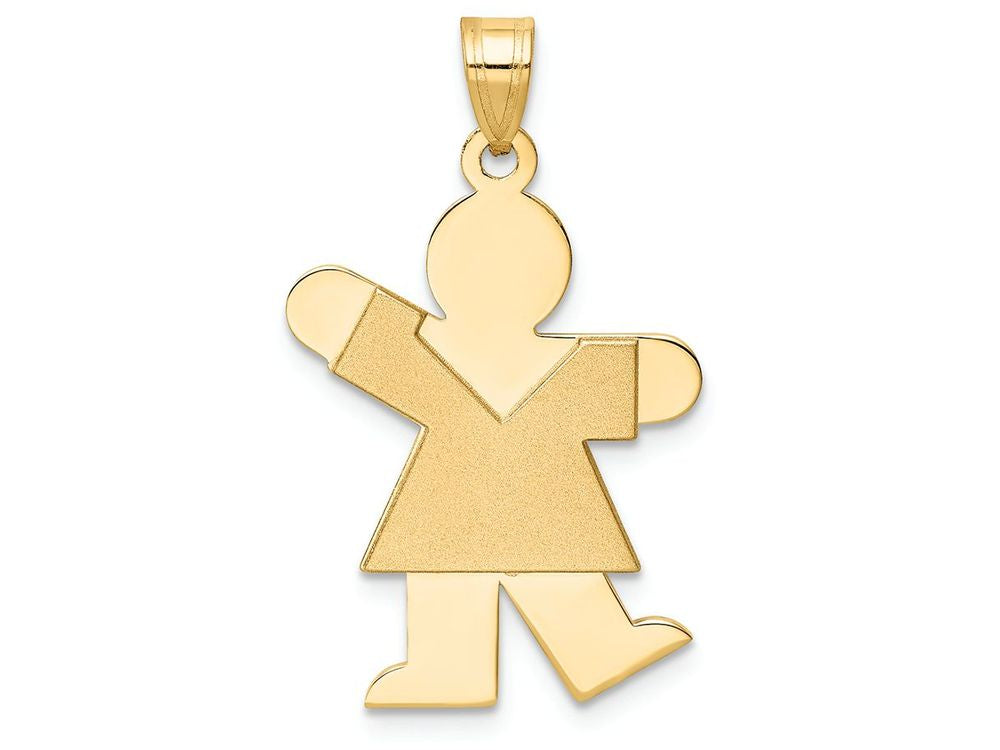 FJC Finejewelers 14k Yellow Gold Girl Charm