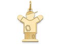 FJC Finejewelers 14k Yellow Gold Kid Charm