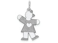 FJC Finejewelers 14k White Gold Kid Charm