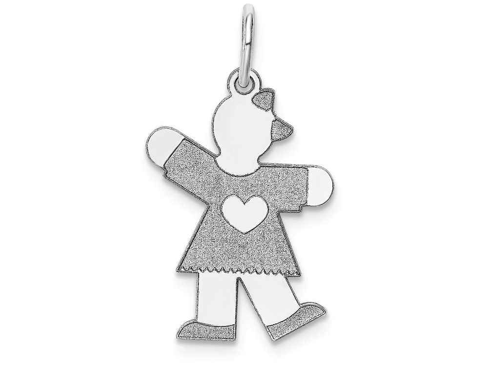 FJC Finejewelers 14k White Gold Kid Charm