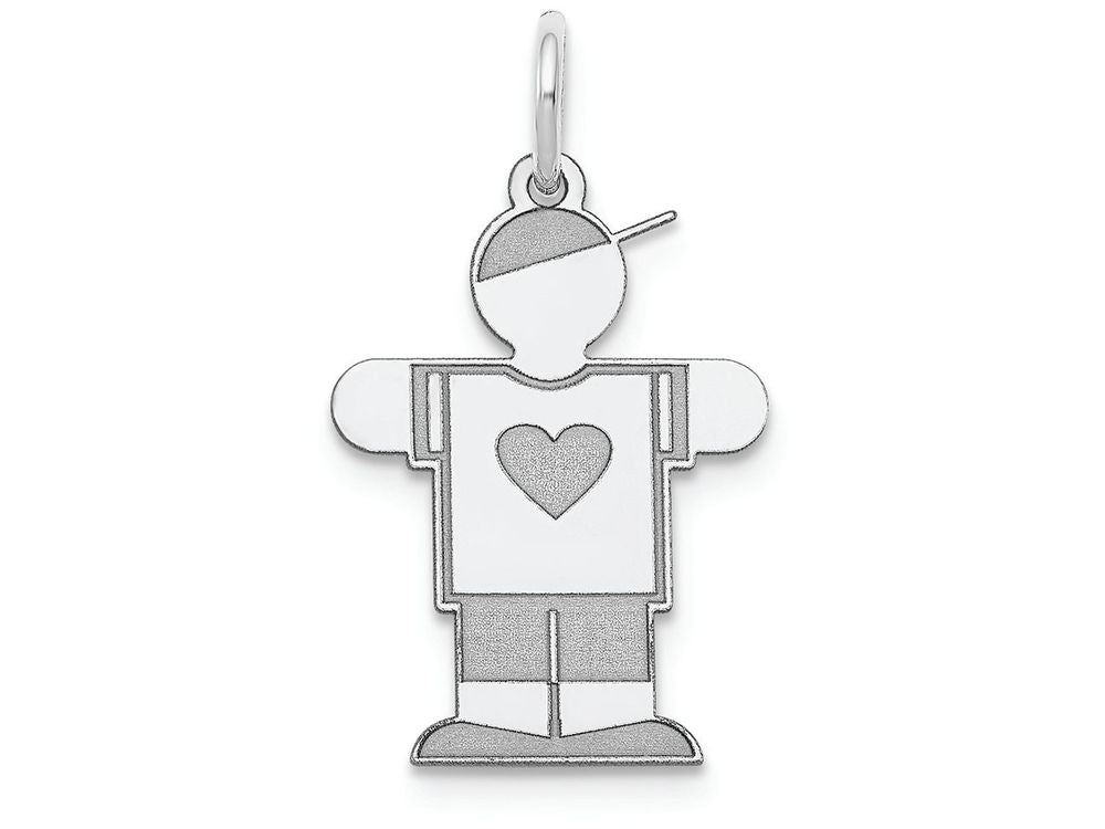 FJC Finejewelers 14k White Gold Kid Charm