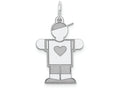 FJC Finejewelers 14k White Gold Kid Charm