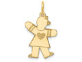 FJC Finejewelers 14k Yellow Gold Themed Kid Girl Charm 15 x 25mm