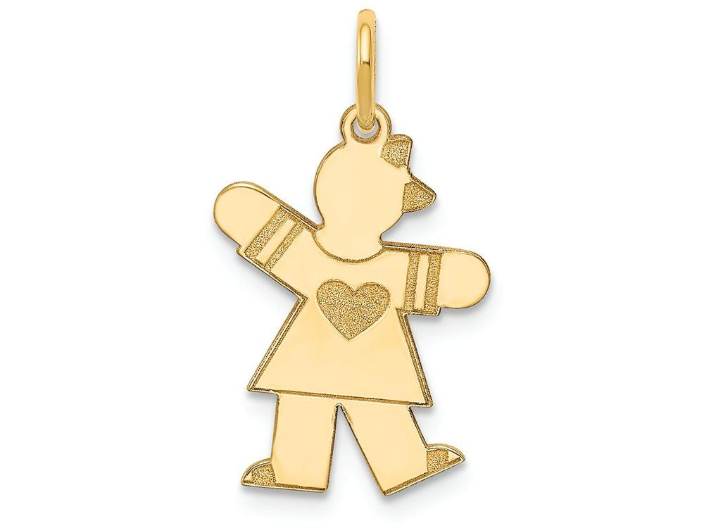 FJC Finejewelers 14k Yellow Gold Themed Kid Girl Charm 15 x 25mm