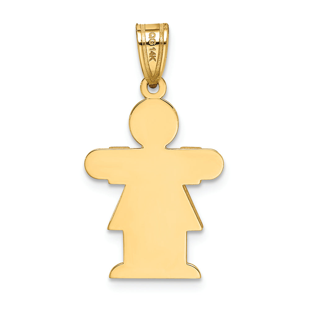 FJC Finejewelers 14k Yellow Gold Girl Charm